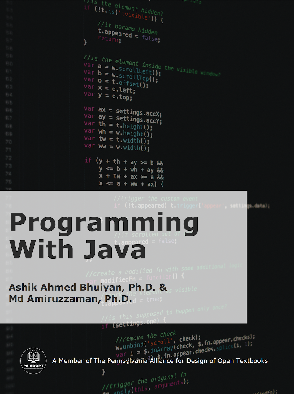 Programming with Java – PA-ADOPT