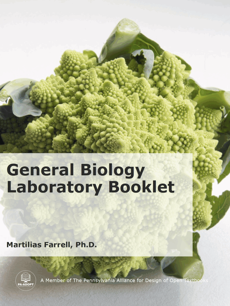 General Biology Laboratory Booklet Cover