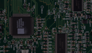Blurred circuit board